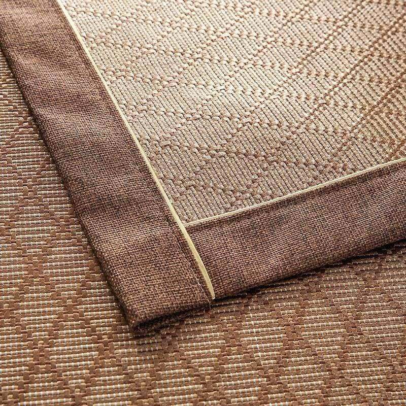 Avelena | Sommer Kühlendes Geometrisches Muster Matte Rattan Sofa Bezug Atmungsaktiv Rutschfest Modernes Heimtextil Sofa Handtuch Für 30 Größen