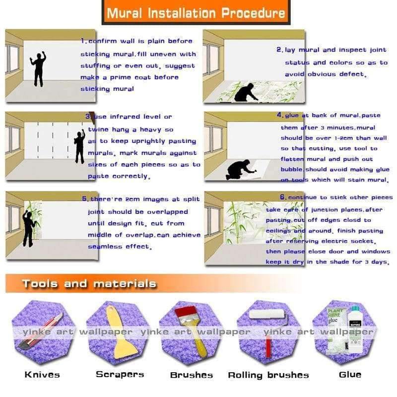 Avelena | Benutzerdefinierte 3D Wandmural Tapete Vlies Kinderzimmer Wandverkleidung Tapete 3D Stereo Meerwelt 3D Kinder Fotos Tapete Wohnkultur