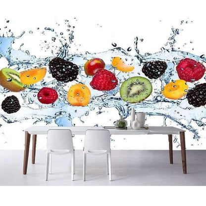 Avelena | Benutzerdefinierte Wandmalerei Frisches Obst Foto Tapete Restaurant Wohnzimmer Küche Hintergrund Wandmalerei Vlies Tapete Modern