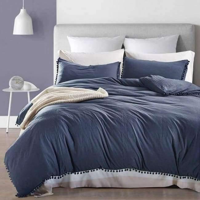 Avelena | 2/3Tlg Pink Bettwäsche Sets Mit Kleinen Ball Mikrofasern Stoff Twin Double Queen King Bettbezug Kissenbezug Bequemes Zuhause Textil