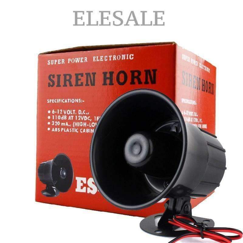 Avelena | Dc12V 110Db Verkabelte Laute Alarm-Sirene Horn Im Freien mit Halterung für Gsm-Alarmanlagen Haussicherheits-Schutzsystem