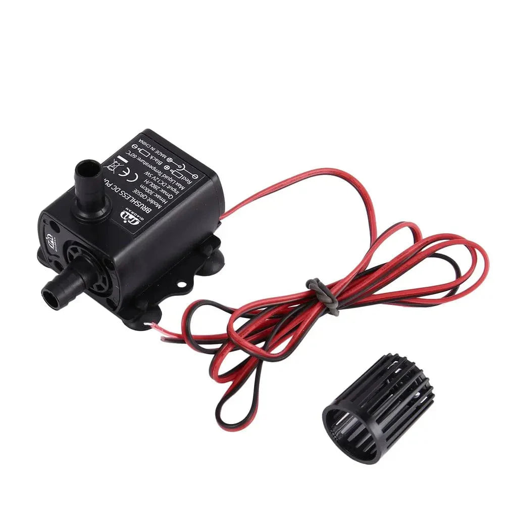 Avelena | Decdeal Ultra-Leise Mini Bürstenlose Dc/Usb Wasserpumpe 5/12V 5-10W 250-400L/H Förderhöhe 300Cm Tauchbrunnen Aquarium Zirkulation