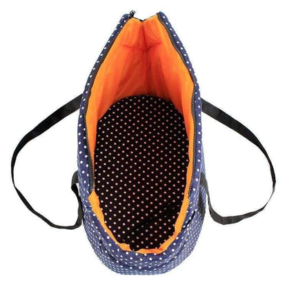 Avelena | Punktdruck Haustier Hundetrage Sling Winter Warm Katze Trage Tasche Outdoor Reisen Kleine Hund Schultertasche für Chihuahua S/L
