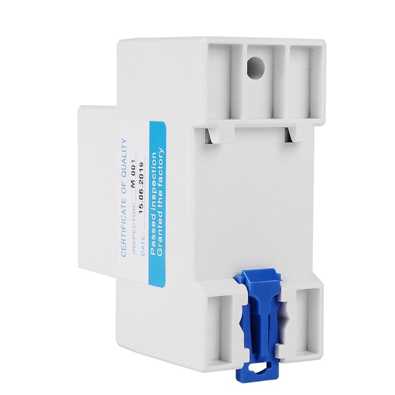 Avelena | Din-Schiene Digitaler Einphasen Rücksetzbarer Zero-Energy-Meter Kwh Spannung Strom Verbrauchs-Meter Wattmeter Elektrizität 220V Ac