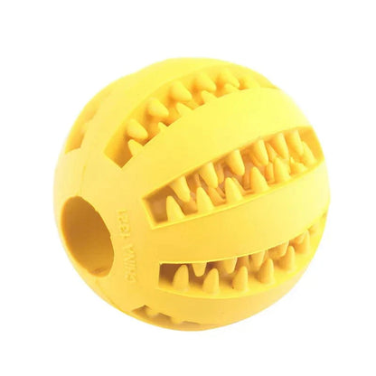 Avelena | Hund Ball Spielzeug für Kleine Hunde Interaktiv Elastizität Welpen Kauknochen Spielzeug Zahnreinigung Gummi Futter Ball Spielzeug Haustierzubehör