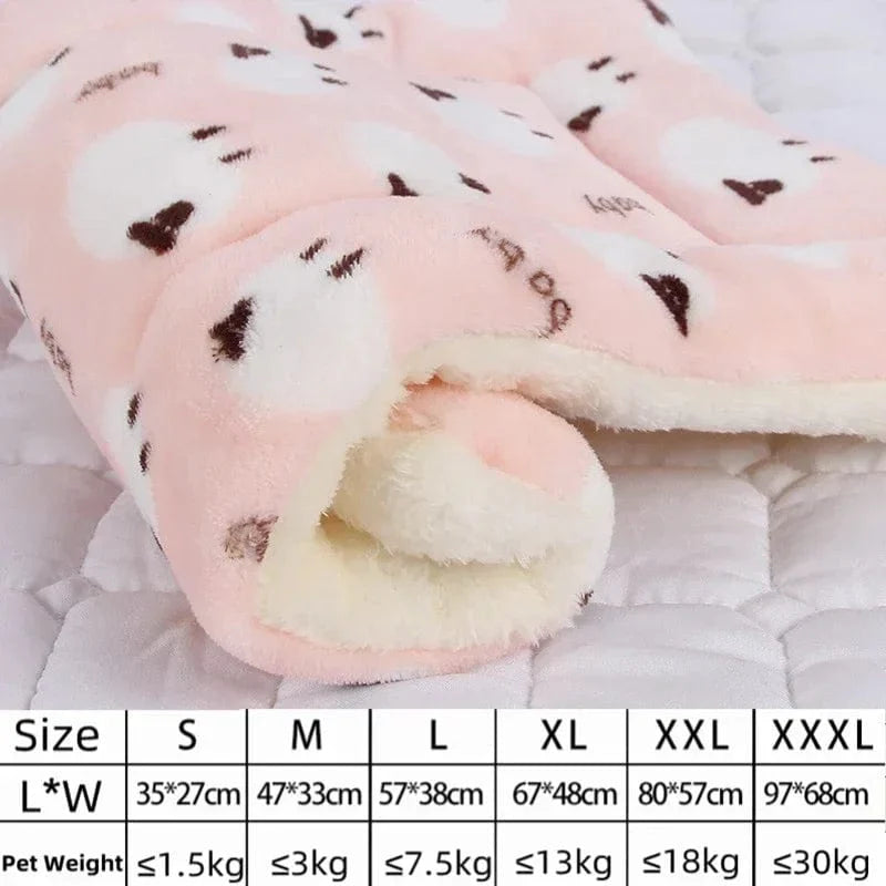 Avelena | Hundesofa Dickes Hundekissen Katze Weiche Fleece-Unterlage Teppich Schlafmatte Kissen Zuhause Waschbar Teppich Hält Warm Tierbedarf Cama Perro