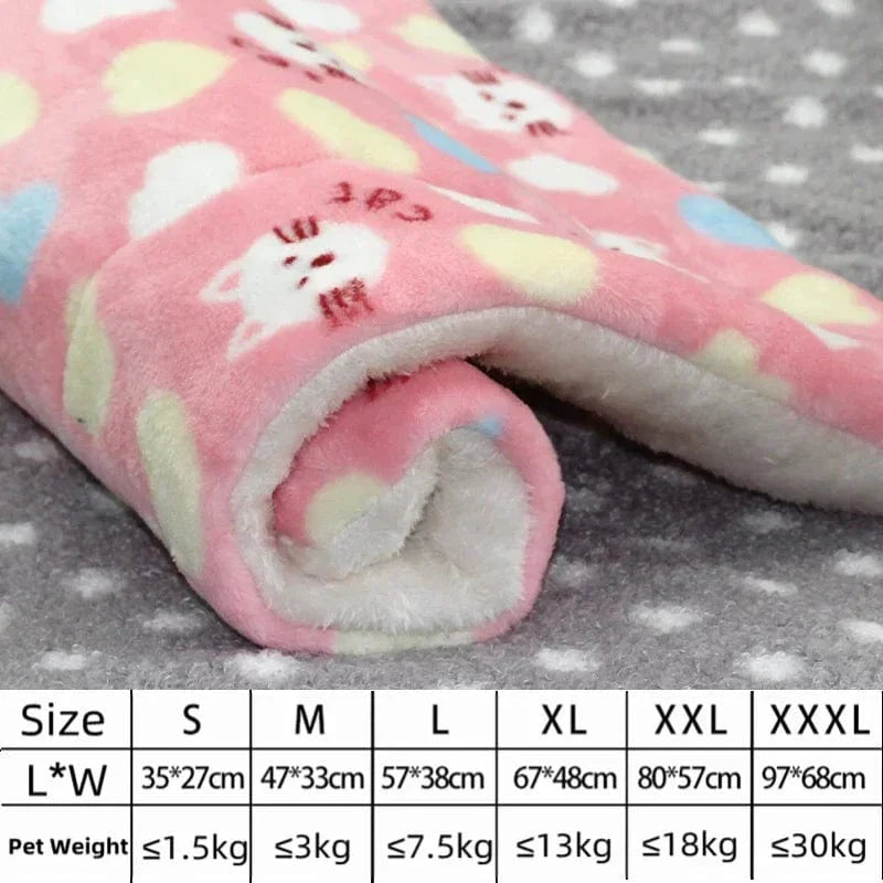 Avelena | Hundesofa Dickes Hundekissen Katze Weiche Fleece-Unterlage Teppich Schlafmatte Kissen Zuhause Waschbar Teppich Hält Warm Tierbedarf Cama Perro