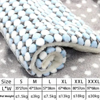 Avelena | Hundesofa Dickes Hundekissen Katze Weiche Fleece-Unterlage Teppich Schlafmatte Kissen Zuhause Waschbar Teppich Hält Warm Tierbedarf Cama Perro