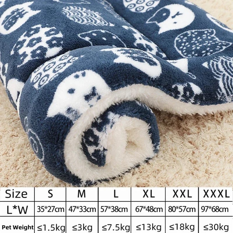 Avelena | Hundesofa Dickes Hundekissen Katze Weiche Fleece-Unterlage Teppich Schlafmatte Kissen Zuhause Waschbar Teppich Hält Warm Tierbedarf Cama Perro