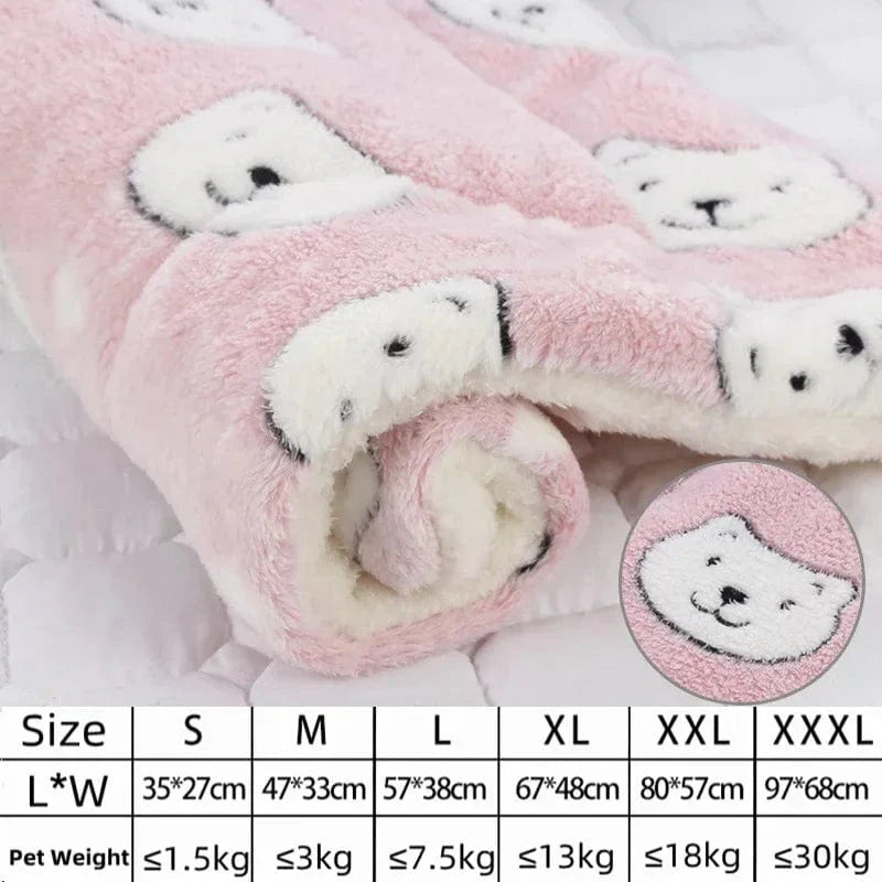 Avelena | Hundesofa Dickes Hundekissen Katze Weiche Fleece-Unterlage Teppich Schlafmatte Kissen Zuhause Waschbar Teppich Hält Warm Tierbedarf Cama Perro