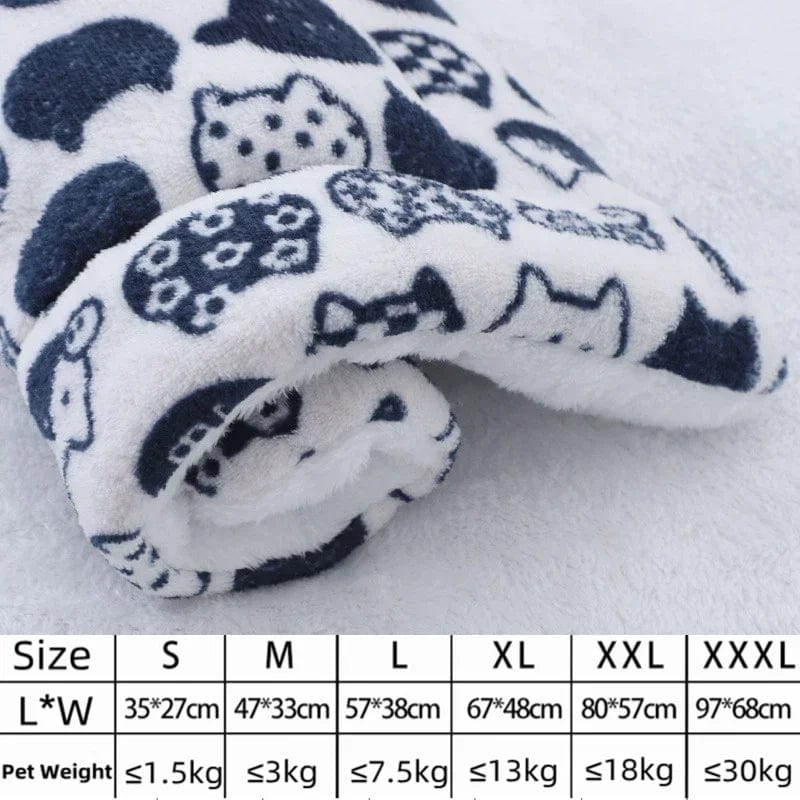 Avelena | Hundesofa Dickes Hundekissen Katze Weiche Fleece-Unterlage Teppich Schlafmatte Kissen Zuhause Waschbar Teppich Hält Warm Tierbedarf Cama Perro