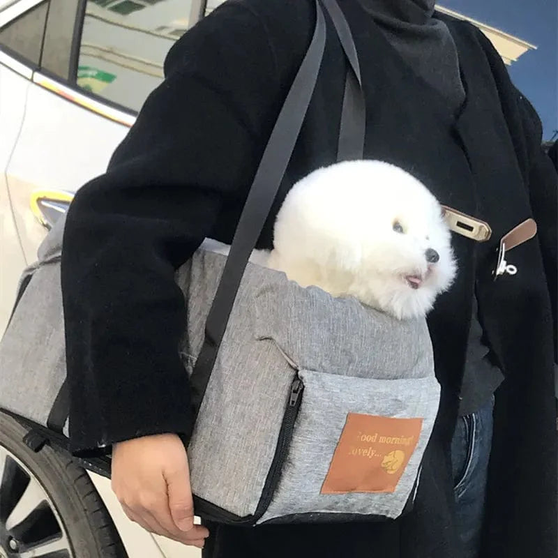 Avelena | Hund Autositzbett Auto Zentral Tragbarer Autositz Zentral Sicherheit Reisen Katze Hundebett Transport Für Tasche Chihuahua Zubehör
