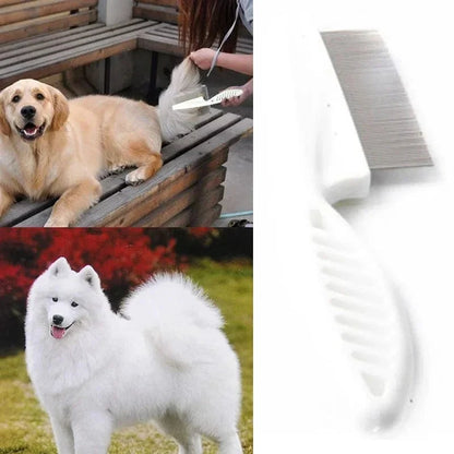 Avelena | Hundekamm Katze Hund Haustier Edelstahl Bequemer Flohkamm Zuhause Haustier Tierpflege Schutz Flohkamm