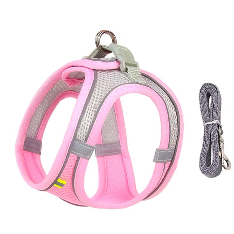 Avelena | Hundegeschirr Liner Set für Kleine Hunde Verstellbares Welpen Katzen Geschirr Weste Französische Bulldogge Chihuahua Mops Outdoor Spaziergang Gelenk