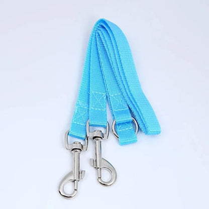Avelena | Doppelter Zwillings-Dual-Kuppel-Hundeleine Zwei-In-Eins Starkes Nylon V-Form Haustier Hundeleine Bunte Zwei-Wege Haustierleine