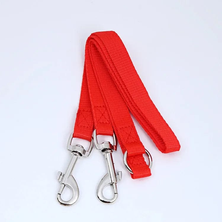 Avelena | Doppelter Zwillings-Dual-Kuppel-Hundeleine Zwei-In-Eins Starkes Nylon V-Form Haustier Hundeleine Bunte Zwei-Wege Haustierleine