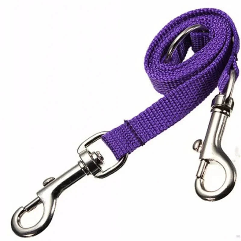 Avelena | Doppelter Zwillings-Dual-Kuppel-Hundeleine Zwei-In-Eins Starkes Nylon V-Form Haustier Hundeleine Bunte Zwei-Wege Haustierleine