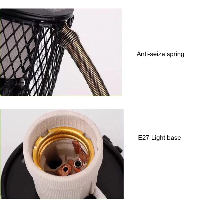 Avelena | E27 Haustier Heizlampe Für Schildkröte Schlange Echse Infrarot Keramikausstrahler Wärme Licht 100W Reptilienlampe Eu Stecker