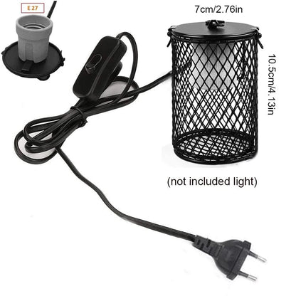 Avelena | E27 Haustier Heizlampe Für Schildkröte Schlange Echse Infrarot Keramikausstrahler Wärme Licht 100W Reptilienlampe Eu Stecker