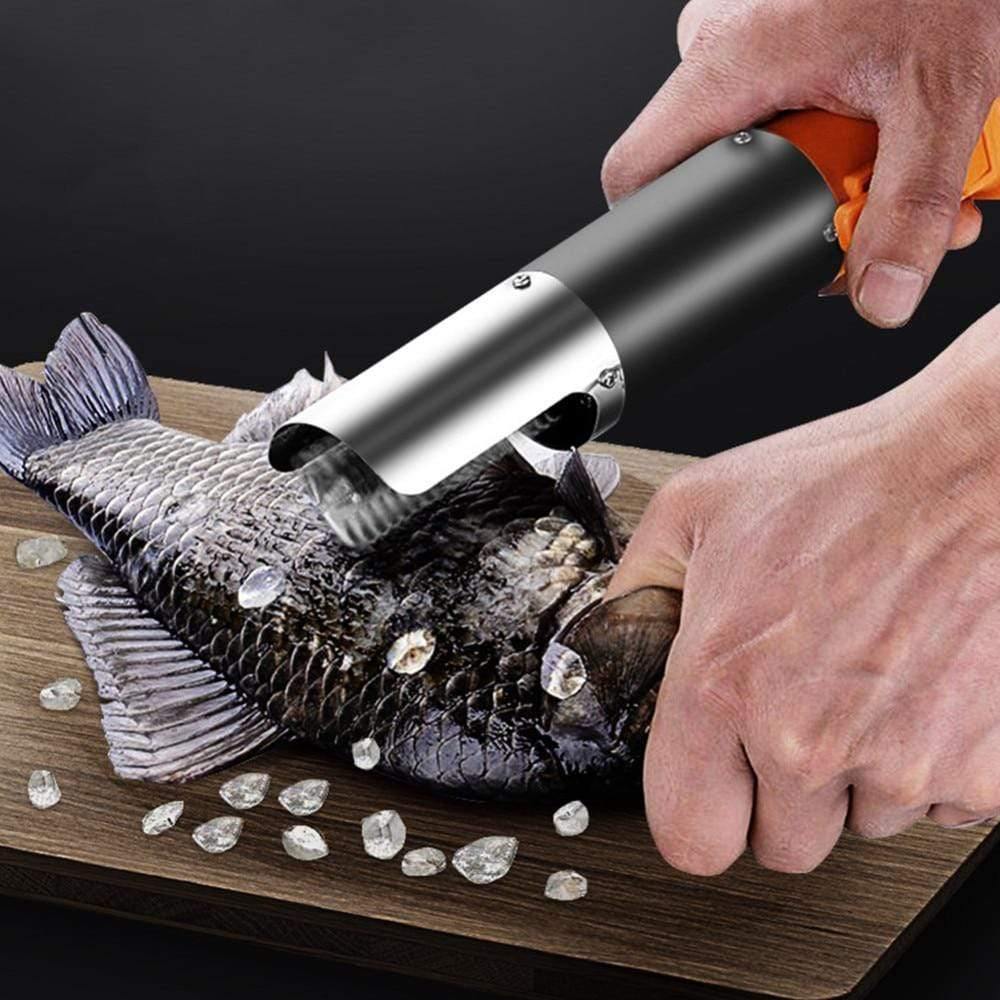 Avelena | Elektrischer Fischschupper Wasserdicht Fischschupper Fischschuppenentferner Reiniger Automatischer Wiederaufladbarer Schuppenkratzer