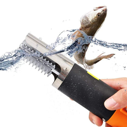 Avelena | Elektrischer Fischschupper Wasserdicht Fischschupper Fischschuppenentferner Reiniger Automatischer Wiederaufladbarer Schuppenkratzer