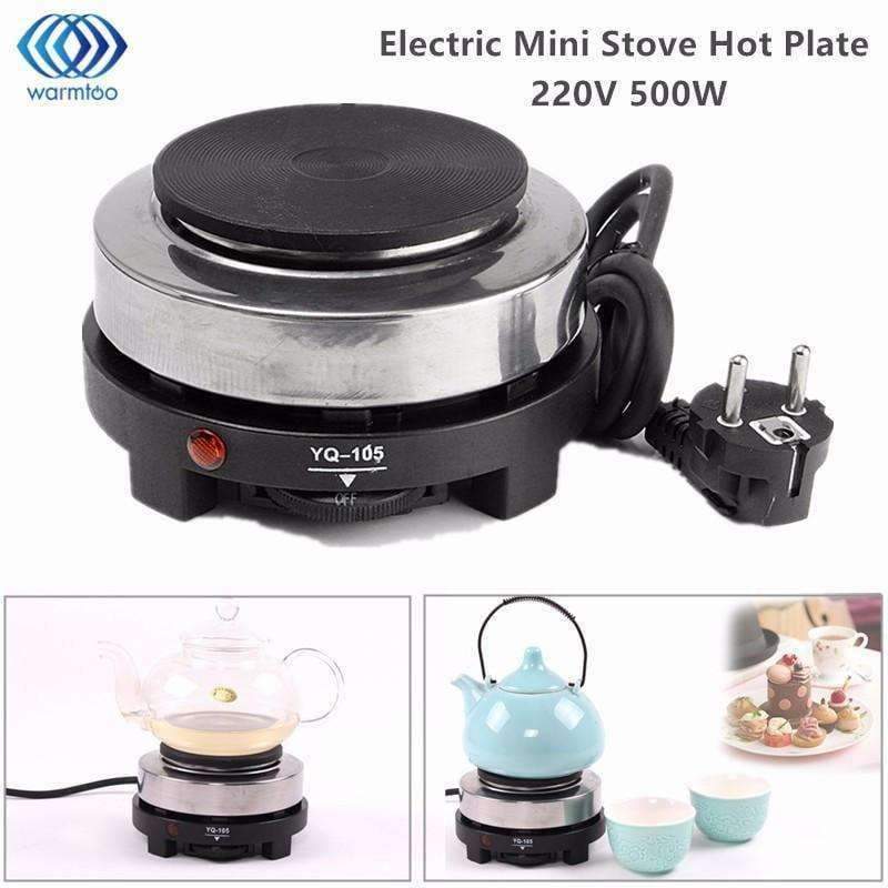 Avelena | Elektrische Mini-Kochplatte Heizplatte Multifunktions-Kaffeetee-Heizer Haushaltsgerät Kochplatten für Küche 220V 500W
