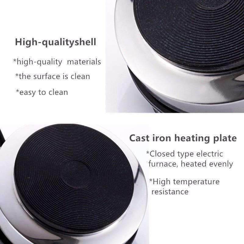 Avelena | Elektrische Mini-Kochplatte Heizplatte Multifunktions-Kaffeetee-Heizer Haushaltsgerät Kochplatten für Küche 220V 500W