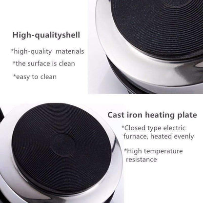 Avelena | Elektrische Mini-Kochplatte Heizplatte Multifunktions-Kaffeetee-Heizer Haushaltsgerät Kochplatten für Küche 220V 500W
