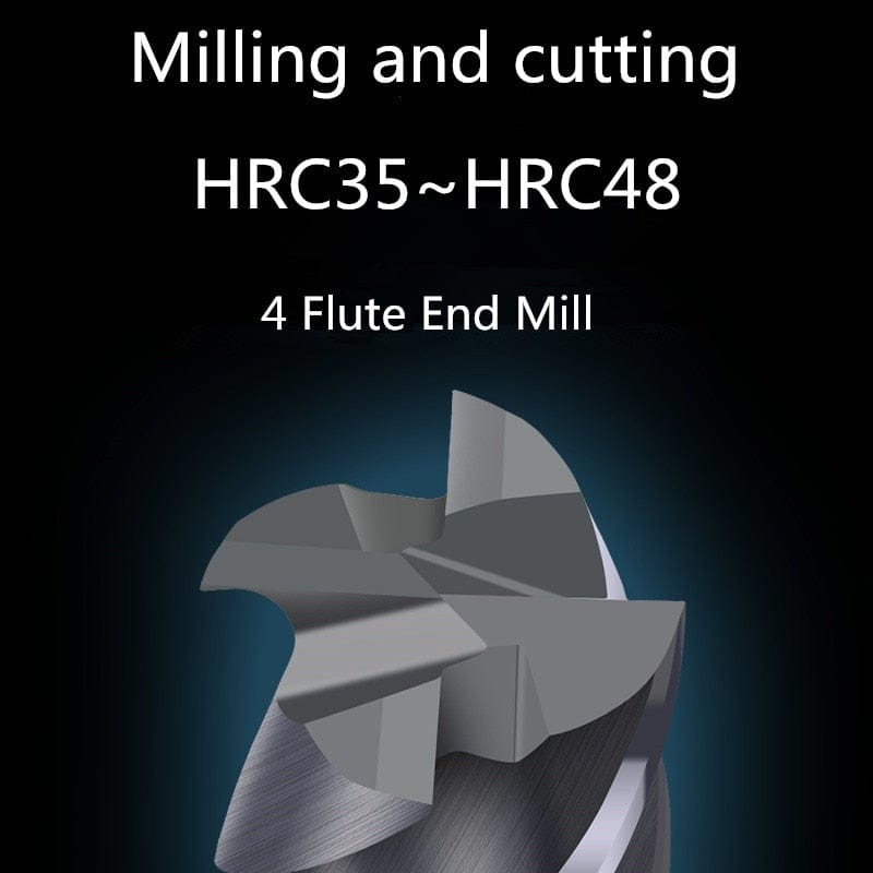 Avelena | Endmill Hrc50 4-Schneider Hochwertige Legierte Hartmetall-Wolframstahl-Fräswerzeuge Endmill 3Mm 4Mm 5Mm 6Mm 8Mm 10Mm Fräswerzeuge