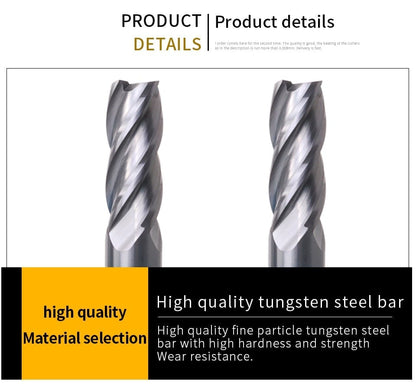 Avelena | Endmill Hrc50 4-Schneider Hochwertige Legierte Hartmetall-Wolframstahl-Fräswerzeuge Endmill 3Mm 4Mm 5Mm 6Mm 8Mm 10Mm Fräswerzeuge