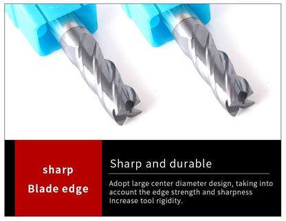 Avelena | Endmill Hrc50 4-Schneider Hochwertige Legierte Hartmetall-Wolframstahl-Fräswerzeuge Endmill 3Mm 4Mm 5Mm 6Mm 8Mm 10Mm Fräswerzeuge