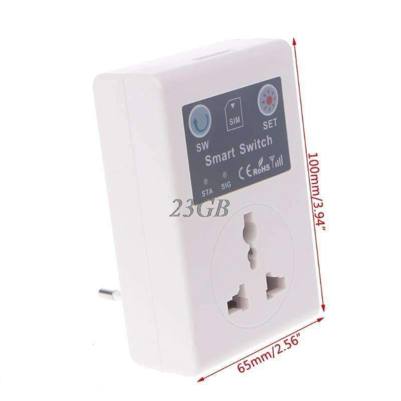Avelena | Eu/Uk 220V Telefon Rc Fernbedienung Drahtloses Steuergerät Smart Switch Gsm Steckdose Stromstecker Für Heim Haushaltsgerät F28