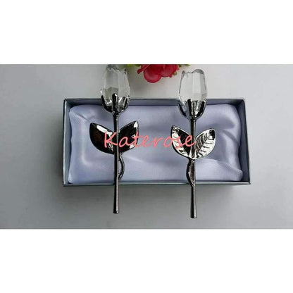 Avelena | 10 Pcs/Lot Choice Crystal Long Style Rose Wedding Gifts Bridal Party Giveaway Gift For Guests