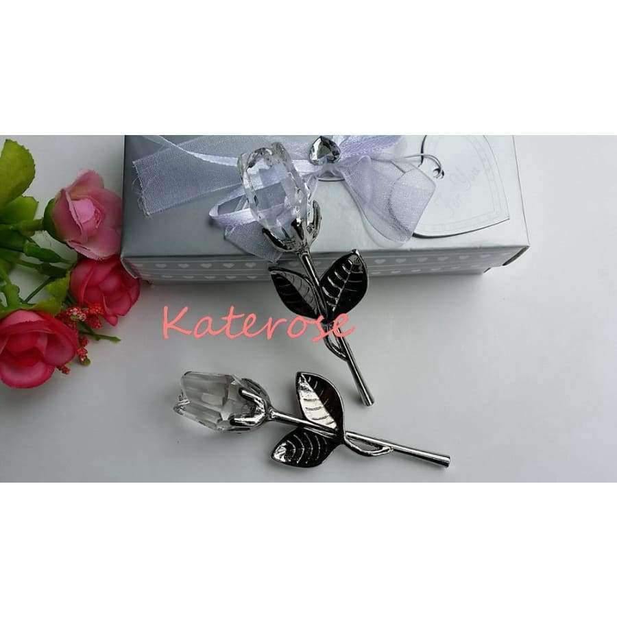 Avelena | 10 Pcs/Lot Choice Crystal Long Style Rose Wedding Gifts Bridal Party Giveaway Gift For Guests