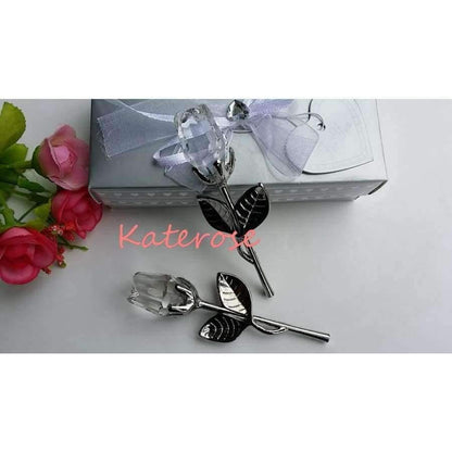 Avelena | 10 Pcs/Lot Choice Crystal Long Style Rose Wedding Gifts Bridal Party Giveaway Gift For Guests