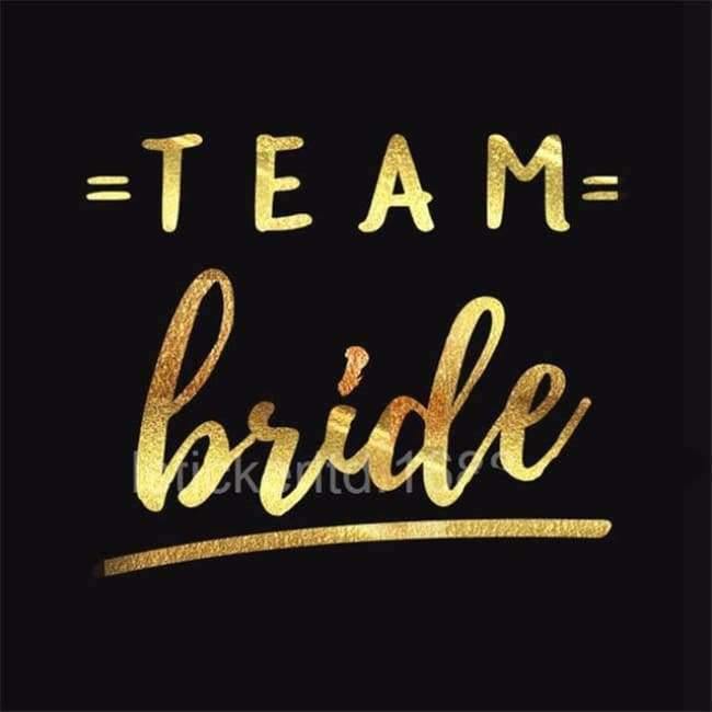 Avelena | 25Pc Team Bride Temporäre Tätowierung Junggesellenabschied Junggesellinnenabschied Zubehör Brautjungfer Bridal Shower Hochzeitsdekoration Partybedarf,Q