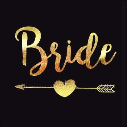 Avelena | 25Pc Team Bride Temporäre Tätowierung Junggesellenabschied Junggesellinnenabschied Zubehör Brautjungfer Bridal Shower Hochzeitsdekoration Partybedarf,Q