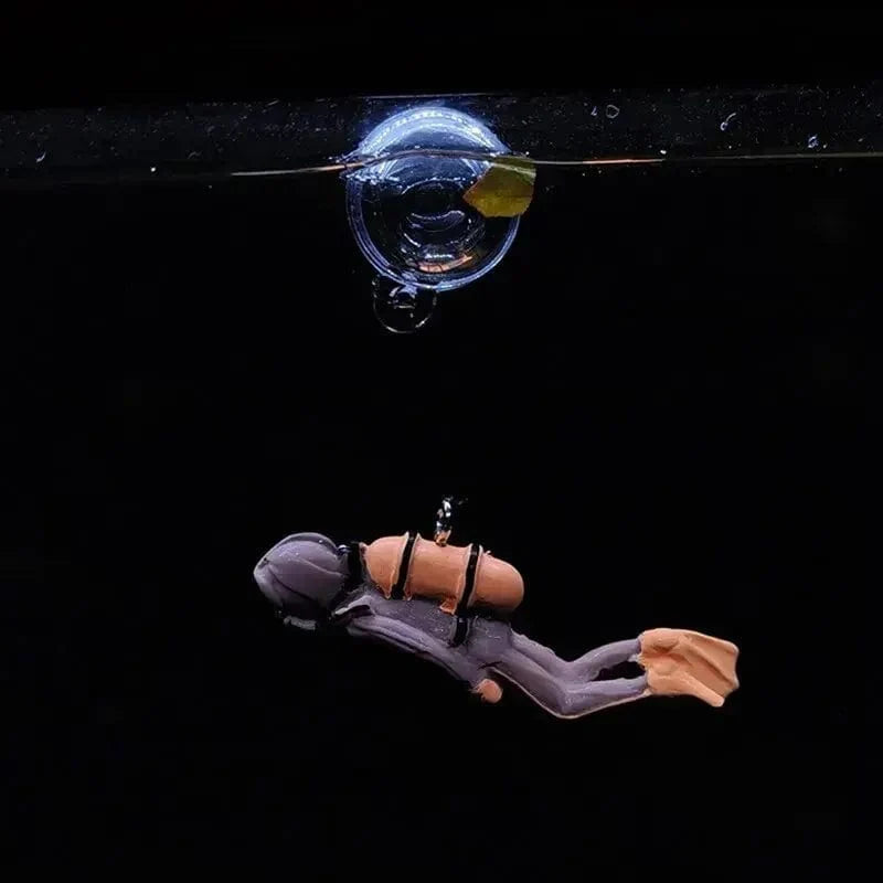 Avelena | Fischtank Dekorationen Aquarium Zubehör Schwimmender Taucher Aquarium Ornamente Kleine Schwimmende Kugel Aquarium Zubehör