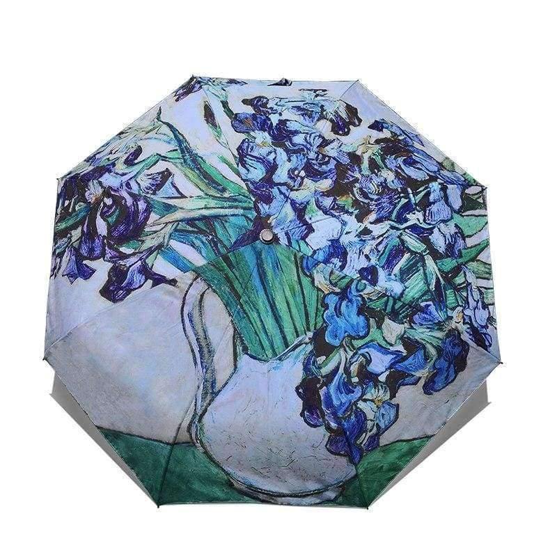 Avelena | Faltbarer Regenschirm Damen Winddichter Regenschirm Van Gogh Ölgemälde Regenschirm Regen Damen Qualitätsregenschirme Uby01