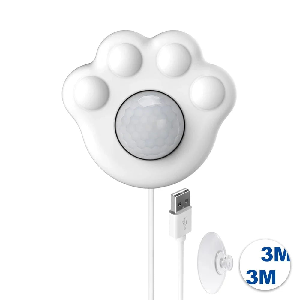 Avelena | Downypaws Pfotenförmiger Pir Bewegungsmelder Für Automatische Katzenbrunnen Infrarotsensor Für Alle Tier-Wasser-Spender Mit Usb-Schnittstelle