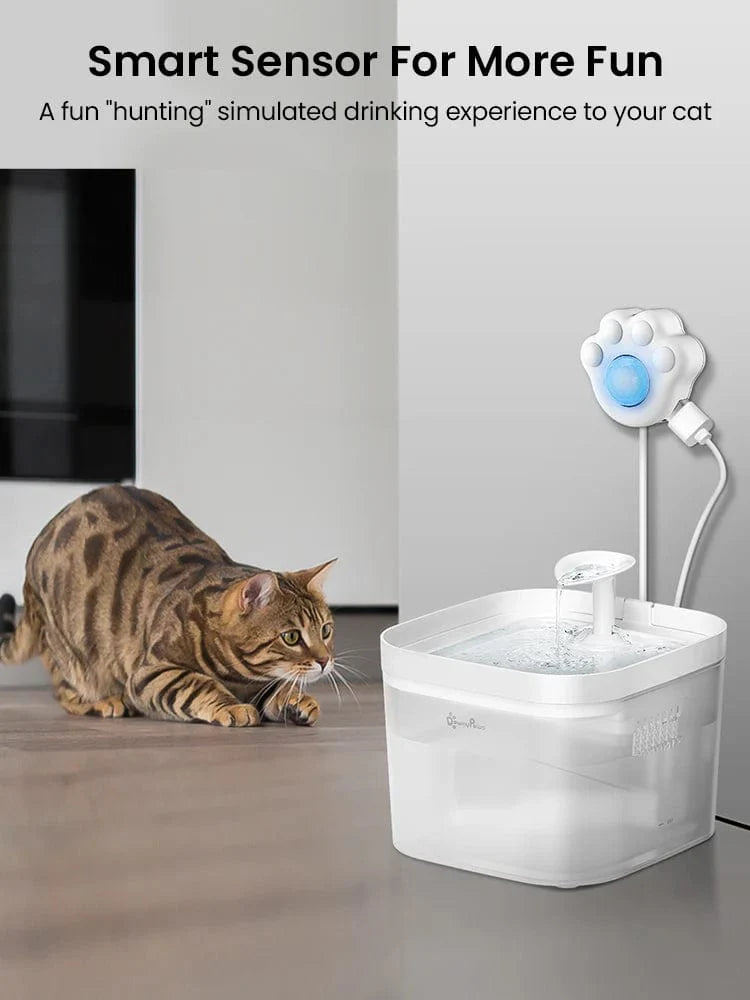 Avelena | Downypaws Pfotenförmiger Pir Bewegungsmelder Für Automatische Katzenbrunnen Infrarotsensor Für Alle Tier-Wasser-Spender Mit Usb-Schnittstelle
