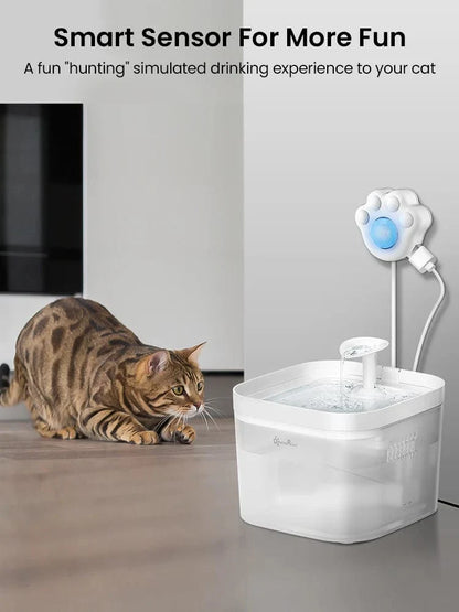 Avelena | Downypaws Pfotenförmiger Pir Bewegungsmelder Für Automatische Katzenbrunnen Infrarotsensor Für Alle Tier-Wasser-Spender Mit Usb-Schnittstelle