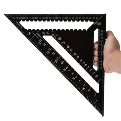 Avelena | 12 Zoll Dreieckslineal Zimmermannsquad Svenson Metrisches Quadrat Zimmermannswerkzeuge Tischler Quadrat Layout Gauge Messwerkzeug