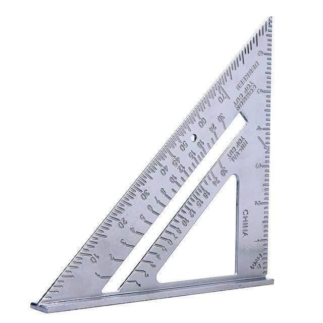 Avelena | 12 Zoll Dreieckslineal Zimmermannsquad Svenson Metrisches Quadrat Zimmermannswerkzeuge Tischler Quadrat Layout Gauge Messwerkzeug