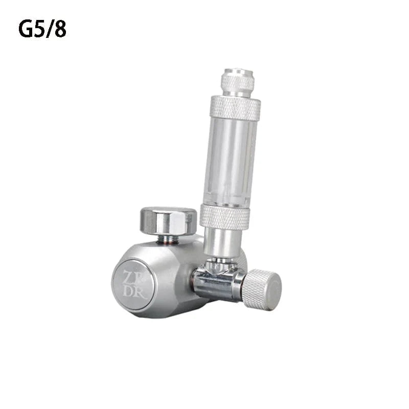 Avelena | Aquarium Co2-Regulator, Aquarium Aluminiumlegierung Einfacher Manometer-Regulator, Aquarienpflanzen Co2-Ausrüstungszubehör