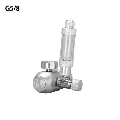 Avelena | Aquarium Co2-Regulator, Aquarium Aluminiumlegierung Einfacher Manometer-Regulator, Aquarienpflanzen Co2-Ausrüstungszubehör