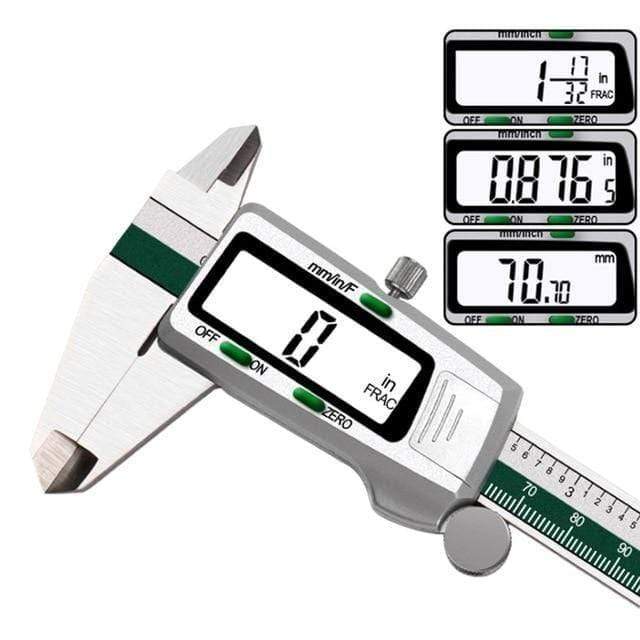 Avelena | Edelstahl Digitaler Messschieber 150Mm Fraktion/Mm/Zoll Lcd Display Messschieber Hochpräzisionsmesswerkzeug