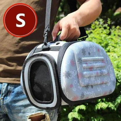 Avelena | Haustier Hund Katze Trage Tasche Atmungsaktive Outdoor Schultertaschen Reisetasche Faltbare Tragebox Zusammenklappbarer Käfig Tragetasche Handtasche