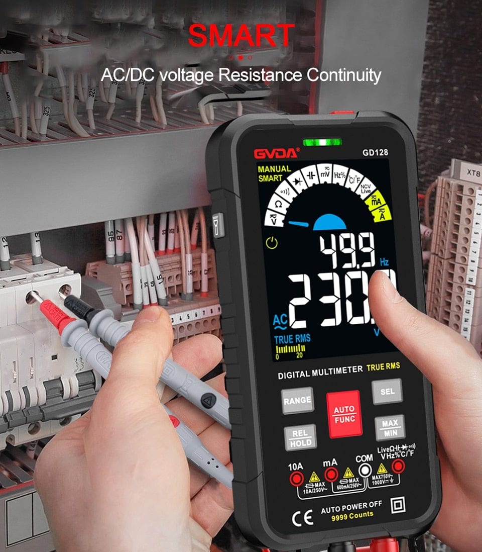 Avelena | Gvda Neue Smart Multimeter Auto Range 1000V 10A Digitaler Kondensatortester True Rms Rel Ohm Hz Ac Dc Spannungsmesser Multimeter
