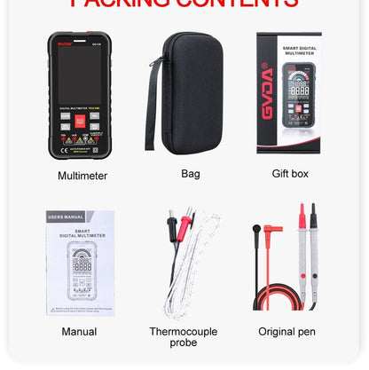 Avelena | Gvda Neue Smart Multimeter Auto Range 1000V 10A Digitaler Kondensatortester True Rms Rel Ohm Hz Ac Dc Spannungsmesser Multimeter